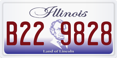 IL license plate B229828