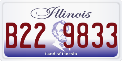 IL license plate B229833
