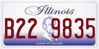 IL license plate B229835