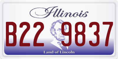 IL license plate B229837