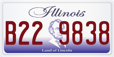 IL license plate B229838