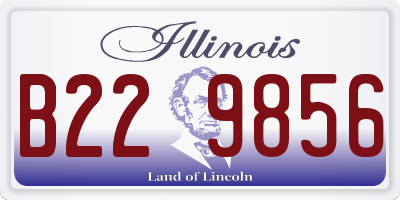 IL license plate B229856