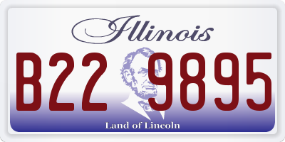 IL license plate B229895