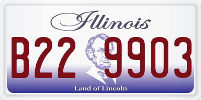 IL license plate B229903
