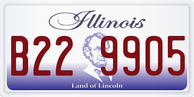 IL license plate B229905