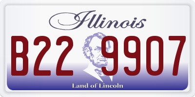 IL license plate B229907