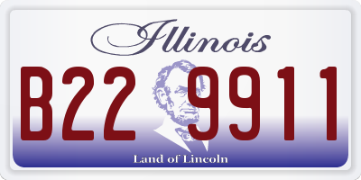 IL license plate B229911