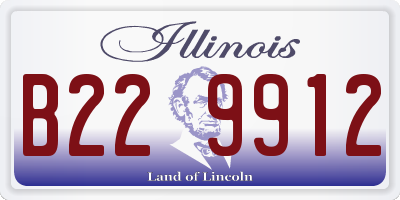 IL license plate B229912