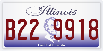 IL license plate B229918