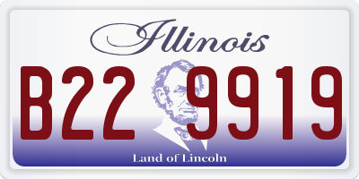IL license plate B229919