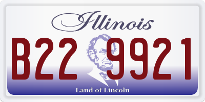 IL license plate B229921