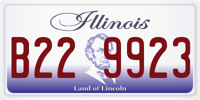IL license plate B229923