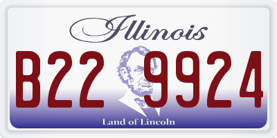 IL license plate B229924