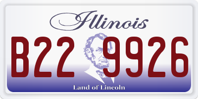 IL license plate B229926