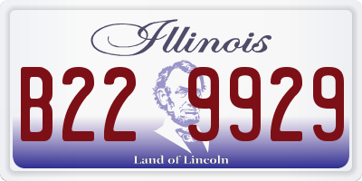 IL license plate B229929