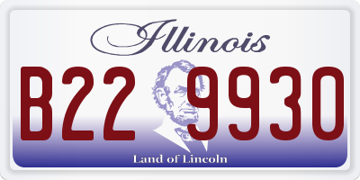 IL license plate B229930
