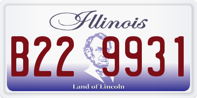 IL license plate B229931