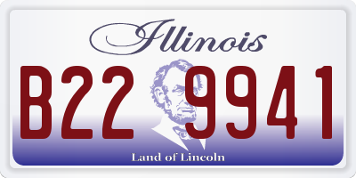 IL license plate B229941