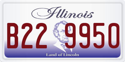 IL license plate B229950