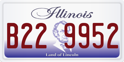 IL license plate B229952