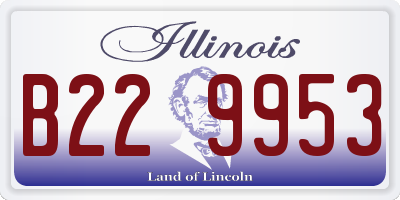 IL license plate B229953