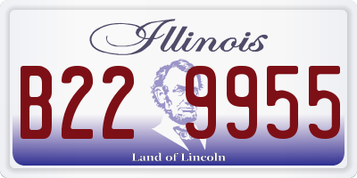 IL license plate B229955