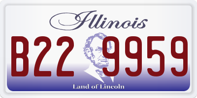 IL license plate B229959