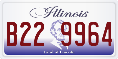 IL license plate B229964