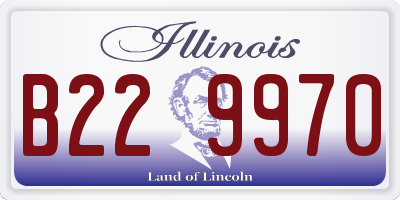 IL license plate B229970