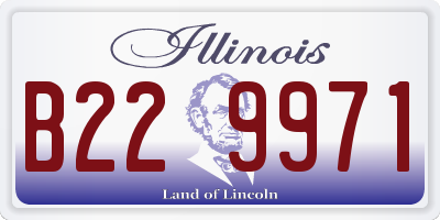 IL license plate B229971