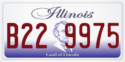 IL license plate B229975
