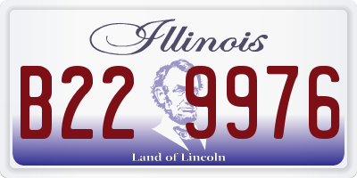 IL license plate B229976