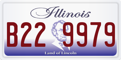 IL license plate B229979