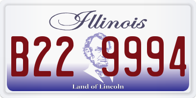 IL license plate B229994