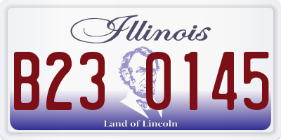 IL license plate B230145