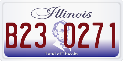 IL license plate B230271