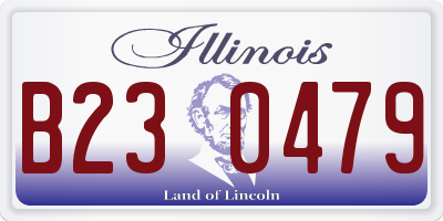 IL license plate B230479