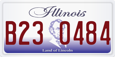 IL license plate B230484