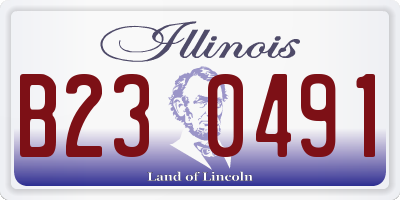 IL license plate B230491
