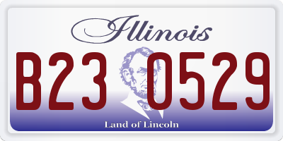 IL license plate B230529