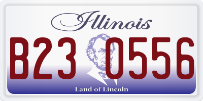 IL license plate B230556