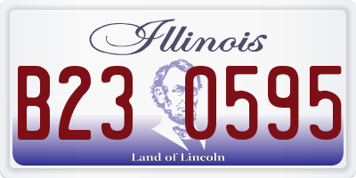 IL license plate B230595
