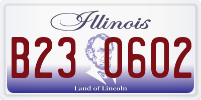 IL license plate B230602