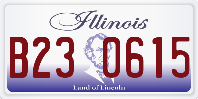 IL license plate B230615