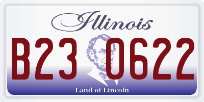 IL license plate B230622