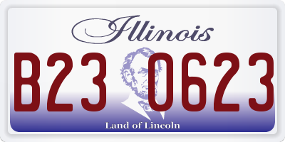 IL license plate B230623