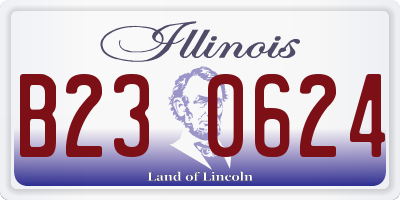 IL license plate B230624