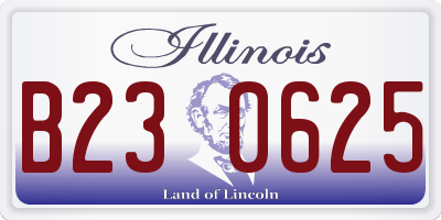 IL license plate B230625