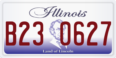 IL license plate B230627