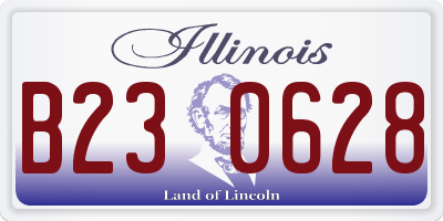 IL license plate B230628